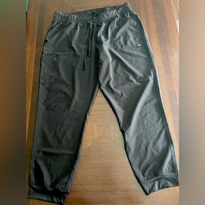 Scrubstar Drawstring Waist Black Jogger Scrub Pants - Women’s Size XXL